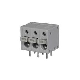 1 pcs : TBL009-500-03GY-2GY - Fixed Terminal Blocks Terminal block, screwless, 5.00, Horizontal, 3, Gray w Gray Button