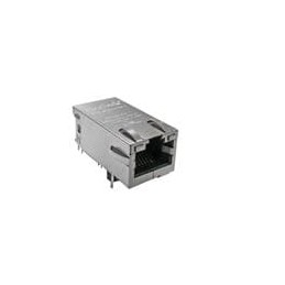 1 pcs : G27-111T-118 - Modular Connectors / Ethernet Connectors MAGJACK 1x1 10G 60W PoE ICM w/ LED