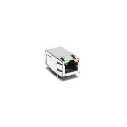 1 pcs : JK0-0229NL - Modular Connectors / Ethernet Connectors 1000Base-T RJ45 1X1 1GPoE 140W