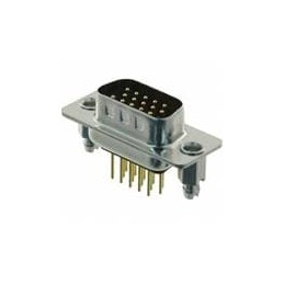 1 pcs : 780-M15-113R051 - D-Sub High Density Connectors IP67,15P HD M VERT NI W/CLINCH NUT 10