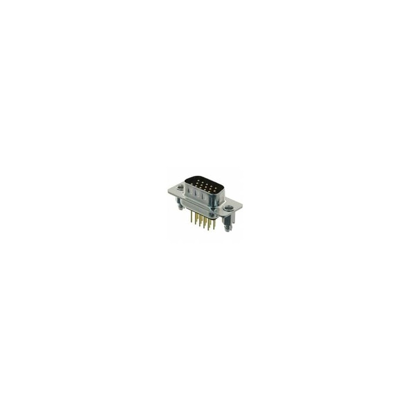 1 pcs : 780-M15-113R051 - D-Sub High Density Connectors IP67,15P HD M VERT NI W/CLINCH NUT 10