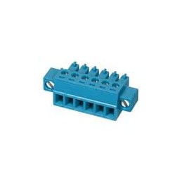 1 pcs : TBP02P1W-381-06BE - Pluggable Terminal Blocks Terminal block, pluggable, 3.81, plug, 6 pole, slotted screw, blue