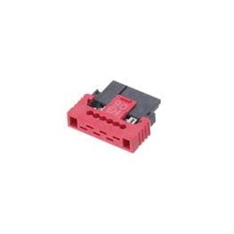 1 pcs : 214038-E - Headers & Wire Housings 6-PIN,FEMALE,IDC2426POS.R/A