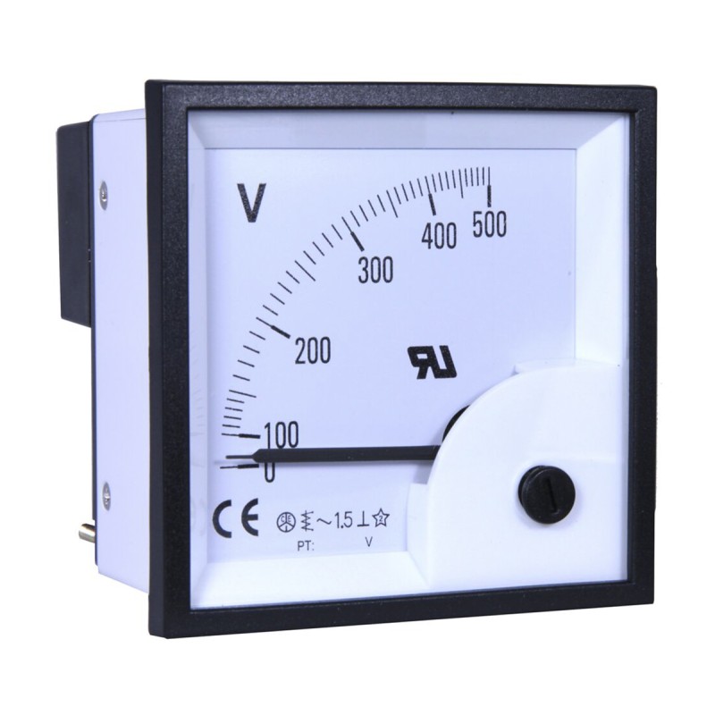 1 pcs - RS PRO Analogue Voltmeter AC ±1.5 %, 68 x 68 mm