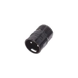 1 pcs : AAA3MBWWLP - XLR Connectors AAA Low Profile 3pin M black w/ white