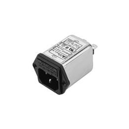 1 pcs : 06BEEG3H - AC Power Entry Modules Fuse Connector Filter, 115/250VAC, 6A, Screw Mounting, N/A-Lug, Single Fuse