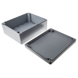 1 pcs - Fibox Euronord Series Grey Aluminium Enclosure, IP66, IP67, IP68, Grey Lid, 280 x 230 x 110mm