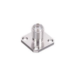 1 pcs : R125410001 - RF Connectors / Coaxial Connectors SMA / UNIVERSAL SQUARE FLANGE JACK RECEPTACLE FOR PIN 0.93MM