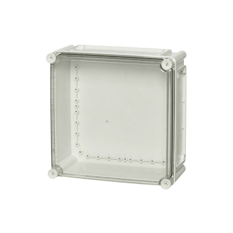 1 pcs - Fibox EK Series Grey Polycarbonate Enclosure, IP66, IP67, Flanged, Transparent Lid, 280 x 280 x 180mm