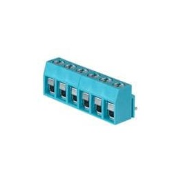 1 pcs : TB003V-500-P06BE - Fixed Terminal Blocks Terminal block, screw type, 5.00 , vertical, 6 poles, CUI Blue, Philip's head s