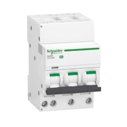 1 pcs - Schneider Electric Acti 9 Acti9 iDT40N XA MCB, 3P+N, 40A Curve C, 400V AC