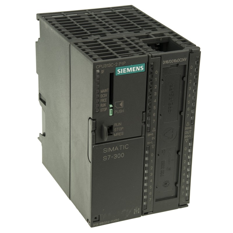 1 pcs - Siemens SIMATIC S7-300 Series PLC CPU for Use with SIMATIC S7-300 Series, Digital Output, 16 (Digital)-Input, Digital