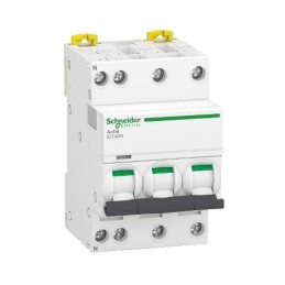 1 pcs - Schneider Electric Acti 9 Acti9 iDT40N MCB, 3P+N, 25A Curve D, 400V AC