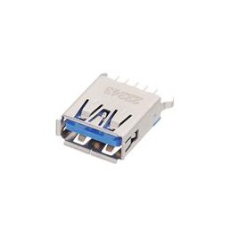 1 pcs : 48408-0003 - USB Connectors USB 3.0 F/A Vert REC 15u'
