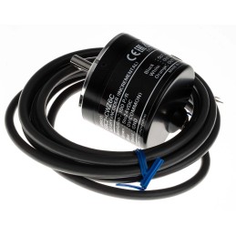 1 pcs - Omron E6C2 Series Incremental Incremental Encoder, 100 ppr, NPN Open Collector Signal, Solid Type, 6mm Shaft