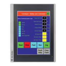1 pcs - Allen Bradley PanelView 800 Touch Screen HMI - 10 in, TFT LCD Display, 800 x 600pixels