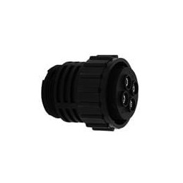 1 pcs : APC06-18-4S - Circular MIL Spec Connector CONNECTOR, PLASTIC, PLUG, STRAIGHT, LESS CONTACTS, 18-4, 4 POLE, FEMALE, ROHS