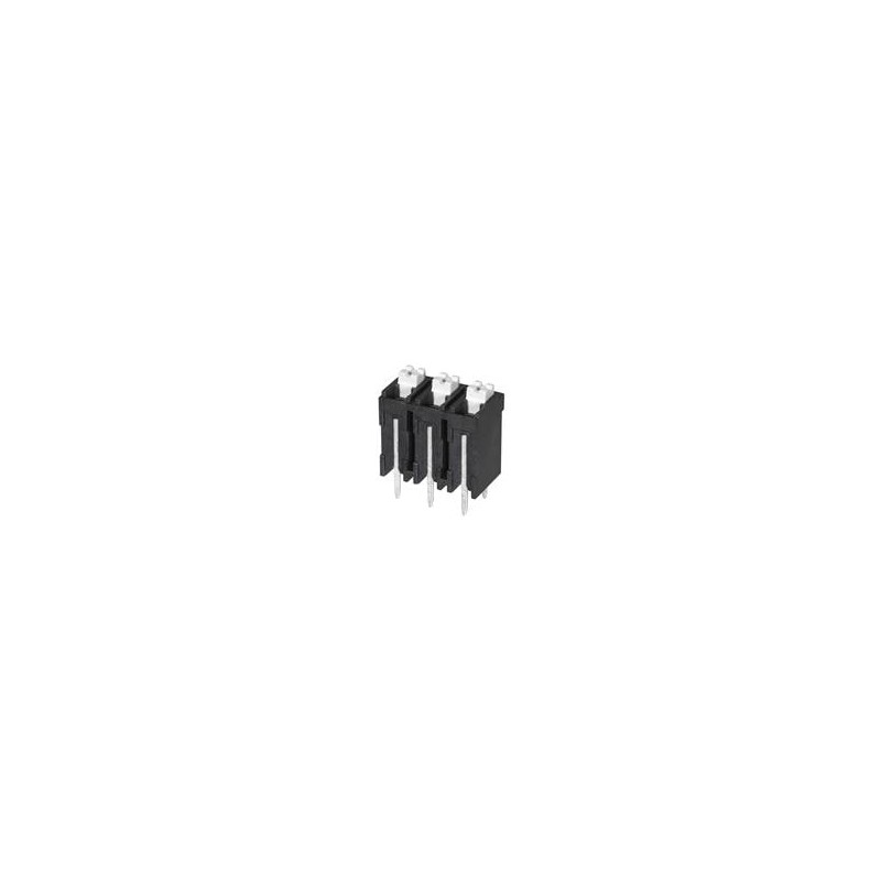 1 pcs : TBLH10V-500-03BK - Fixed Terminal Blocks Terminal block, screwless, High Temp, 5.00, Vertical, 3, Black w Gray Button