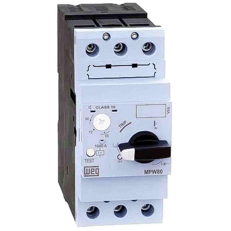 1 pcs - WEG 80 A MPW Motor Protection Circuit Breaker