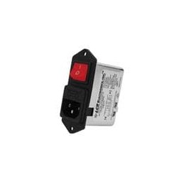 1 pcs : 082M.00601.00-RSI - AC Power Entry Modules 6A Medical Filter Red Illum Switch