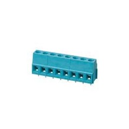 1 pcs : TB007-508-08BE - Fixed Terminal Blocks Terminal block, screw type, 5.08 , horizontal, 8 poles, CUI Blue, slotted screw, 