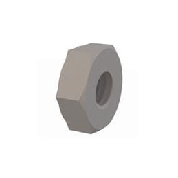 1 pcs : 0401032HN - Screws & Fasteners Hex Nut, 10-32 Thread, .135 Height, Natural,Nylon,.365 Across Flats
