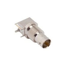 1 pcs : 112800 - RF Connectors / Coaxial Connectors RA BNC BLKHD RECEP PCB MOUNT, 75 OHM