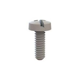 1 pcs : 010256CD025 - Screws & Fasteners Binder Combination Screw, 2-56 Thread, 1/4 Lg, Natural, Nylon