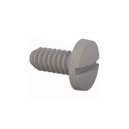 1 pcs : 010440B025 - Screws & Fasteners Binder Slotted Screw, 4-40 Thread, 1/4 in Lg, Natural, Nylon