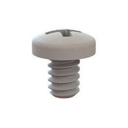 1 pcs : 010632PW018 - Screws & Fasteners Pan Phillips Screw, 6-32 Thread, 3/16 Lg, Natural, Nylon