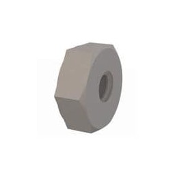 1 pcs : 0400632HN - Screws & Fasteners Hex Nut, 6-32 Thread, .120 Height, Natural,Nylon,.305 Across Flats
