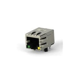 1 pcs : 2337992-4 - Modular Connectors / Ethernet Connectors RJ45 JACK MAG. POE 10/100 LED 1X1