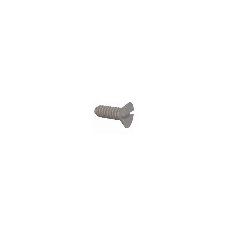 1 pcs : 020440A031 - Screws & Fasteners 82 Slotted CSK Screw, 4-40 Thread, 5/16 Lg, Flat,Natural,Nylon