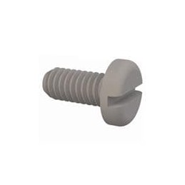 1 pcs : 010832P037 - Screws & Fasteners Pan Slotted Screw, 8-32 Thread, 3/8 Lg, Natural,Nylon