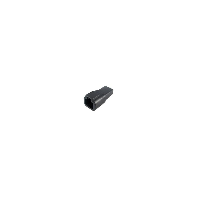 1 pcs : DTP04-2P-E004 - Automotive Connectors REC, 2P, BLK, N