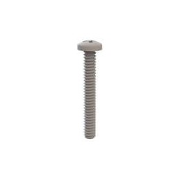 1 pcs : 010632PW100 - Screws & Fasteners Pan Phillips Screw, 6-32 Thread, 1 Lg, Natural, Nylon