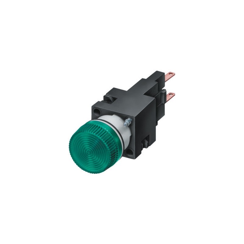 1 pcs - Siemens, Panel Mount Pilot Light, 16mm Cutout, IP65, IP67, Round, 250V