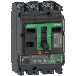 1 pcs - Schneider Electric, ComPacT NSX MCCB 3P 160A, Fixed Mount