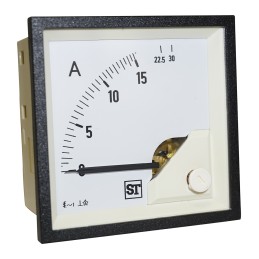 1 pcs - Sifam Tinsley Sigma Analogue Panel Ammeter 15A AC, 68mm x 68mm Moving Iron
