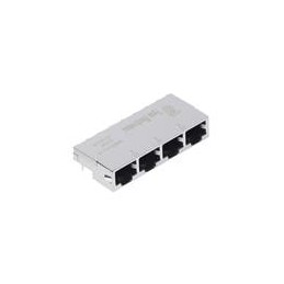 1 pcs : 1888251-3 - Modular Connectors / Ethernet Connectors LOW PROFILE RJ45 1X4 NO LED'S
