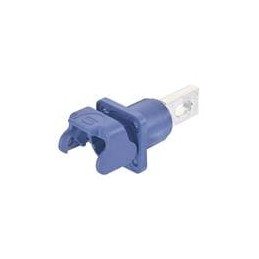 1 pcs : 09930011309 - Heavy Duty Power Connectors Han S 120 Bulkhead Mount Housing blue M18 w/ male contact busbar