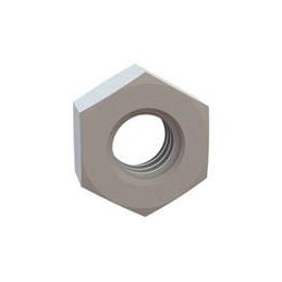 1 pcs : 04M040070HNDIN34814 - Screws & Fasteners Hex Nut, M4 X .7 Thread, 3.2mm Max Height, Natural, Nylon, 7.0mm Across Flats