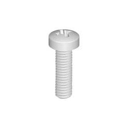 1 pcs : 011032PW037 - Screws & Fasteners Pan Phillips Screw, 10-32 Thread, 3/8 Lg, Natural, Nylon