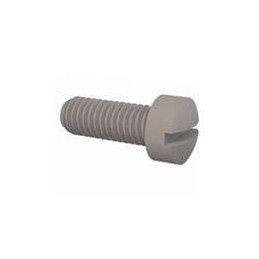 1 pcs : 011032F050 - Screws & Fasteners Fillister Slottted Screw, 10-32 Thread, 1/2 Lg, Natural,Nylon