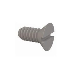 1 pcs : 020632A031 - Screws & Fasteners 82 Slotted CSK Screw, 6-32 Thread, 5/16 Lg, Flat,Natural,Nylon