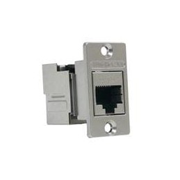 1 pcs : NHRJ45D5ESIDC - Modular Connectors / Ethernet Connectors RJ45 FT Narrow PnlMntConn CAT5E IDC Shld