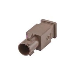 1 pcs : 59Z114-000F - RF Connector Accessories Plastic housing Plug Straight F Brown
