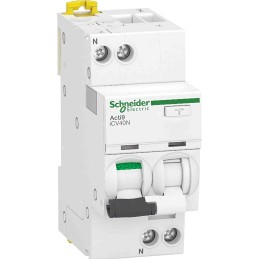 1 pcs - Schneider Electric RCBO, 16A Current Rating, 1P Poles, 300mA Trip Sensitivity, Acti9 Range