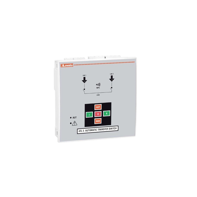 1 pcs - Lovato ATL Series Controller for Use with 2 Power Sources With Three Phase Control, Relay Output, 2-Input, Digital Input