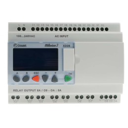 1 pcs - Crouzet Millenium 3 Series Logic Module, 230 V ac Supply, Relay Output, 16-Input, Digital Input